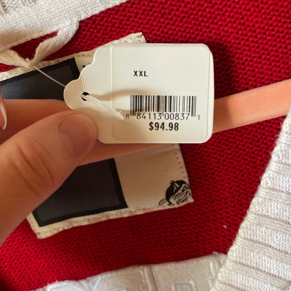 University of Maryland UMD Bruzer Red Button-Up Homecoming Terps Sweater NWT XXL - Picture 6 of 6